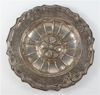 Spanischer Silber Teller, - Antiques