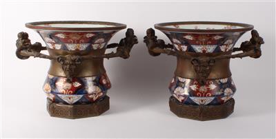 1 Paar Imari Dekorationsvasen - Porcellane