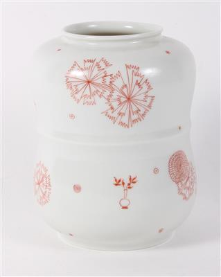 Art Deco Vase, - Porzellan, weiße und bunte Kreationen