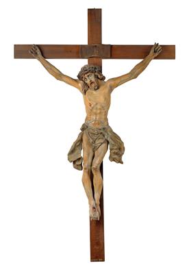 Franz Zelezny (Wien 1866 - 1932), Christus am Kreuz, - Skulpturen und Volkskunst