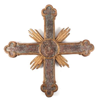 Kreuz mit Marienmonogramm, - Sculture e arte popolare