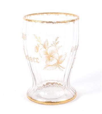 Bechervase "Plus Penser que dire", - Antiques