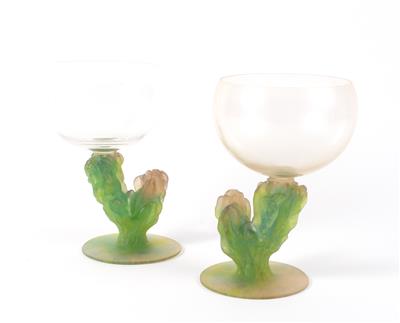Hilton Mc Connico(geb. 1943), Paar "Cactus"-Gläser, - Antiquitäten
