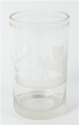 Schneidermeister-Becher mit Monogramm JW, - Antiquariato