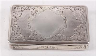 Wiener Silber Deckeldose von 1851, - Antiques