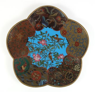 Cloisonné Teller, Japan, Meiji Periode, - Asiatika und islamische Kunst
