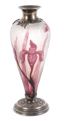 Vase in Silberfassung, - Jugendstil und angewandte Kunst des 20. Jahrhunderts