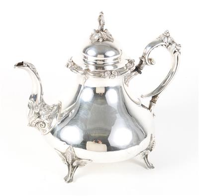 Deutsche Silber Teekanne, - Silver objects