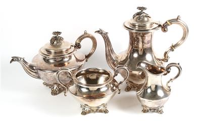 Londoner Silber Tee- und Kaffeegarnitur, - Oggetti d'argento