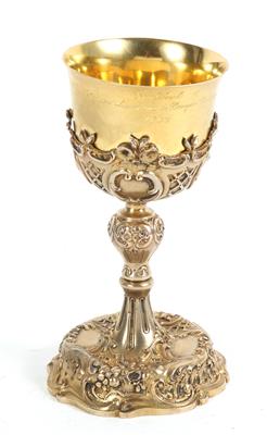 Wiener Silber vergoldeter Becher von V. C. Dub, - Silver objects