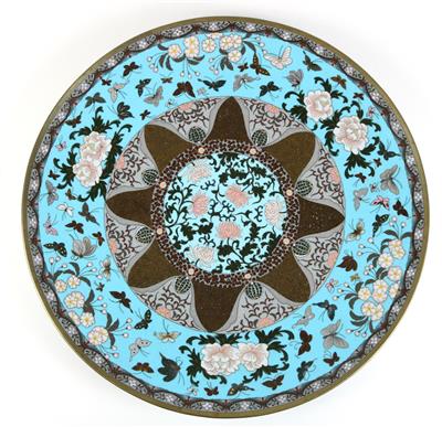 Cloisonné Teller, - Asiatica e arte islamico