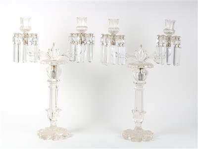 Paar Tisch-Kandelaber für Kerzen, - Antiquitäten