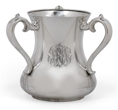 Tiffany Vase mit drei Henkeln, - Antiquariato