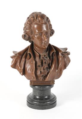 Mozart Büste, - Antiquariato