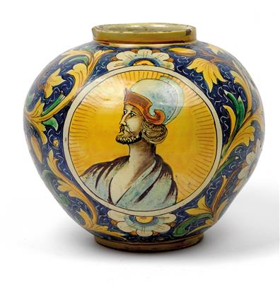 Vase, Gesualdo di Bartolo zugeschrieben, Caltagirone Ende 19. Jh. - Antiquitäten