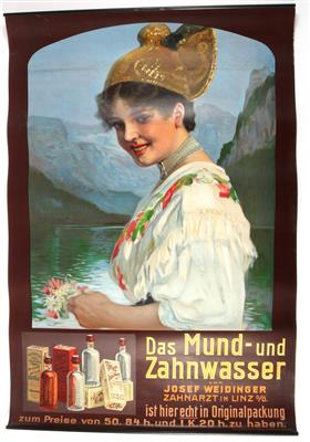 DAS MUND- und ZAHNWASSER von JOSEF WEIDINGER... - Plakate und Reklame