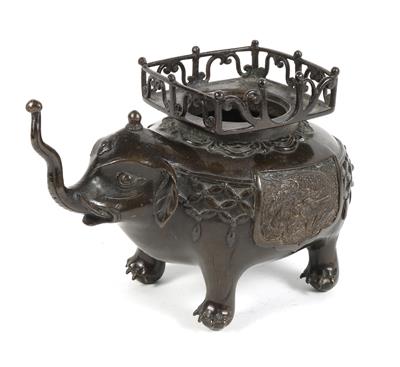 Elefant-Räuchergefäß, - Antiques