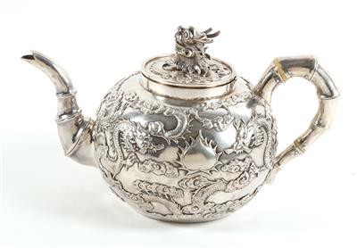 Wang Hing  &  Co. - Silber Teekanne, - Antiquitäten