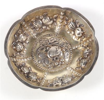 Deutsche Silber Schale im Barockstil - Antiquitäten