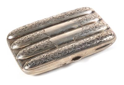 Birminghamer Silber Zigarrendose mit Innenvergoldung - Antiquitäten
