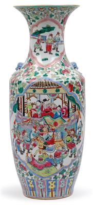 Famille rose Vase, China, rote Marke Tongzhi, aus der Zeit - Starožitnosti