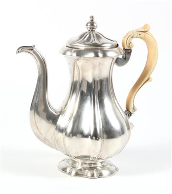 Silber Kaffeekanne, - Antiques