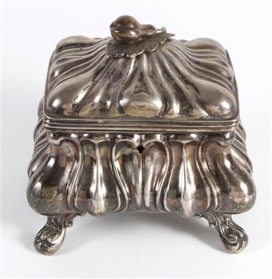 Wiener Silber Zuckerdose mit Innenvergoldung von 1861, - Antiquitäten