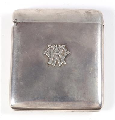 Deutsche Silber Deckeldose - Antiquitäten