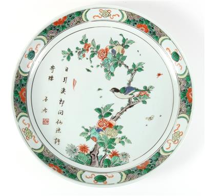 Famille verte Teller, China, Kangxi Periode, - Antiques