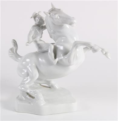 Perseus zu Pferd, - Antiques