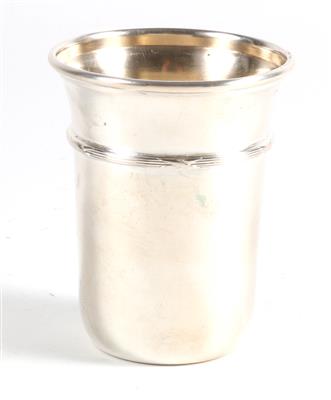 Wiener Silber Becher mit Innenvergoldung, - Antiques