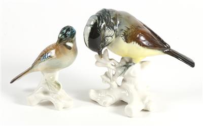 2 Vögel, - Antiques