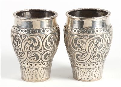 Paar Silber Vasen, - Antiquitäten