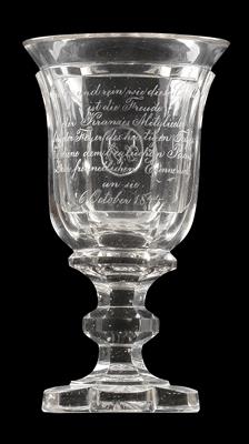 Pokal datiert 6.10.1844, - Antiques