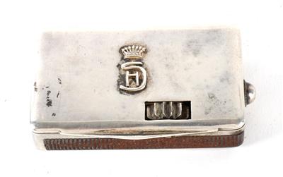 Wiener Silber Streichholzbehälter, - Antiques
