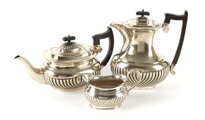 Sheffield Teekanne, Kaffeekanne, Gießer, - Antiquitäten