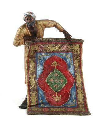 Wiener Bronze - Teppichverkäufer, - Antiquitäten
