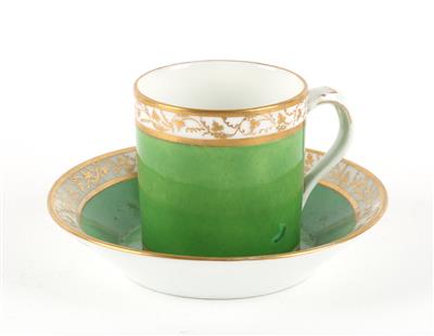 Tasse mit Untertasse, - Antiquariato