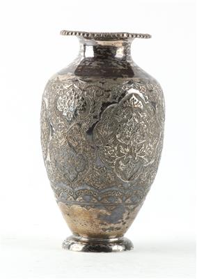 Persische Silber Vase, - Antiques