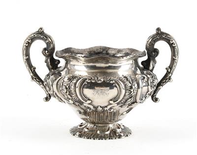 Dubliner Silber Zuckerdose, - Antiques