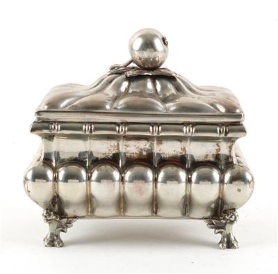 Wiener Silber Zuckerdose mit Innenvergoldung - Antiquitäten