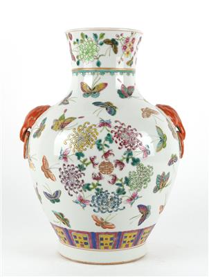 Famille rose Vase, - Asiatika