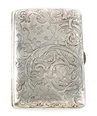 wiener Silber Tabatiere mit Innenvergoldung, - Antiques