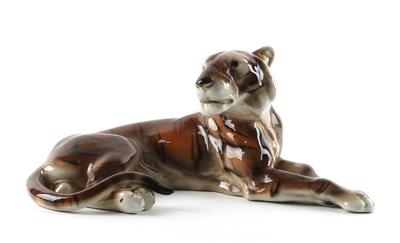 Liegender Tiger, - Antiques