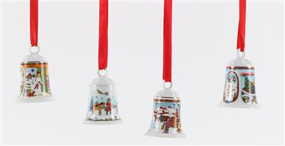 Weihnachts-Glocken als Christbaumbehang, - Antiquitäten