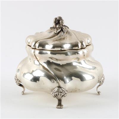 Pester Silber Zuckerdose mit Innenvergoldung, - Antiques