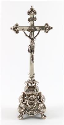 Wiener Standkreuz mit Corpus Christi, - Antiquitäten