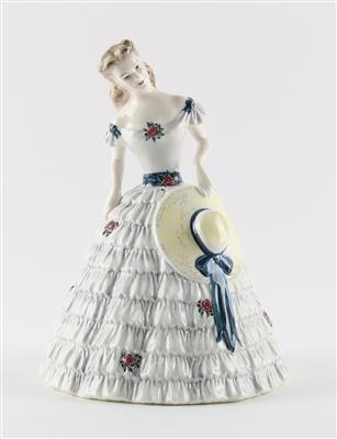 Junge Dame mit Hut, - Antiques