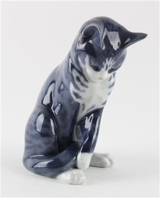 Sitzende Katze, - Antiquariato