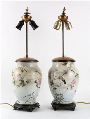 1 Paar Tischlampen, - Saisoneröffnung - Antiquitäten